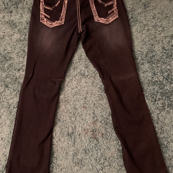 MAURICES Black denim size 7/8 regular - Picture 3 of 7